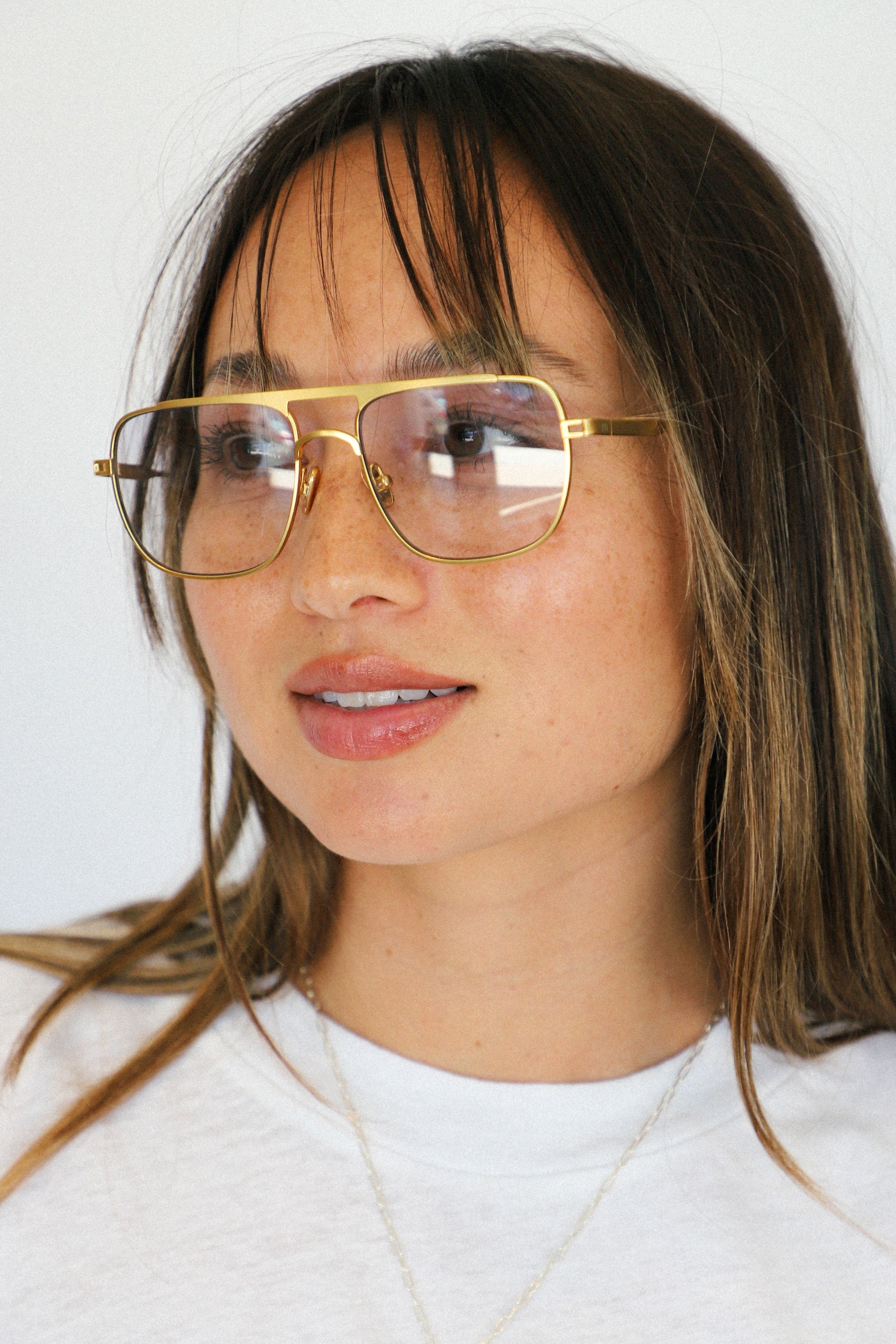 Gold Metal Jane Sunglasses – Prism Boutique display picture 3