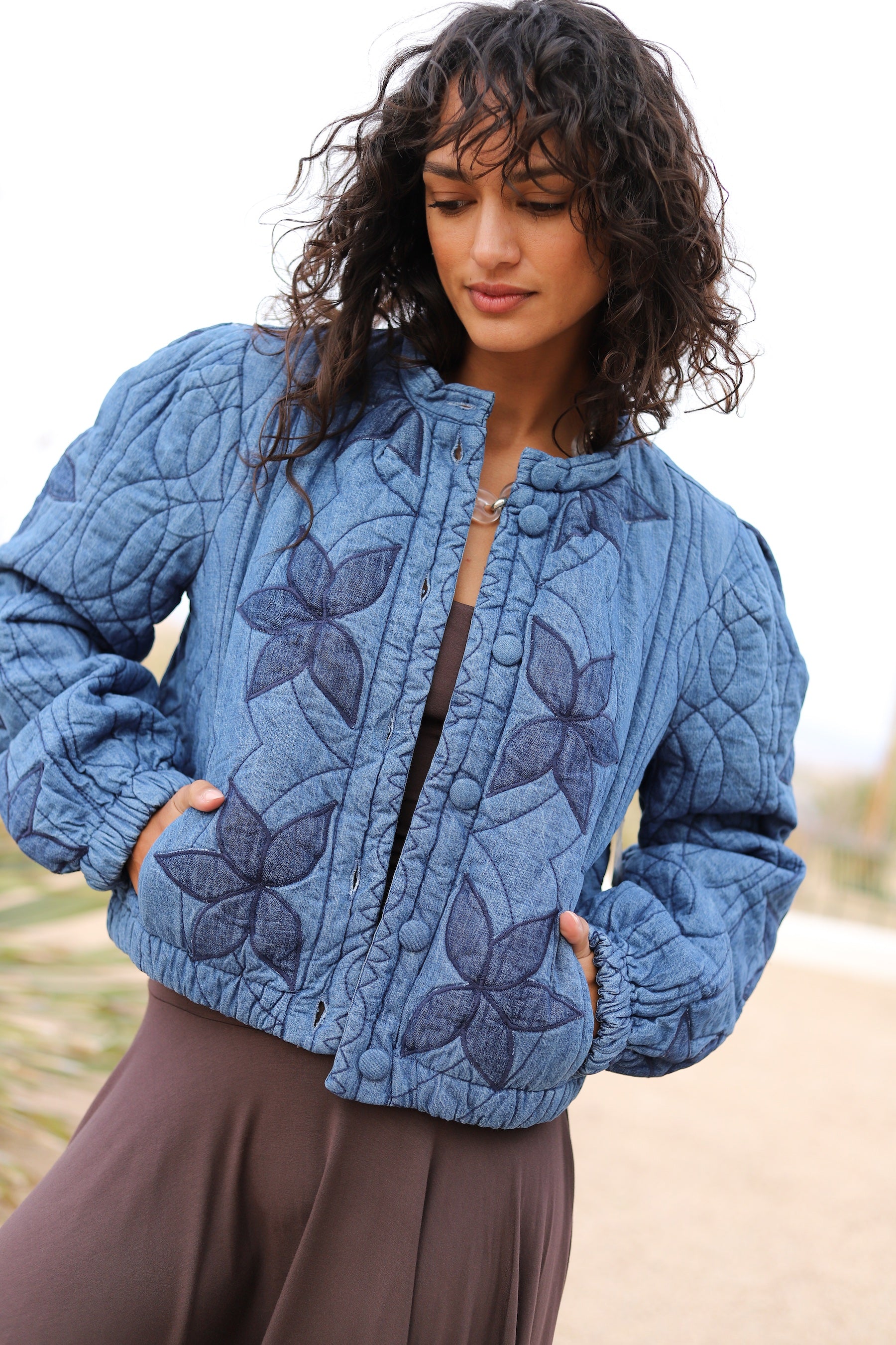 soorploom Quiltedjacket hennaキルティングジャケット Meena High Pile Fleece Quilted Jacket - Nomad | O'Neill