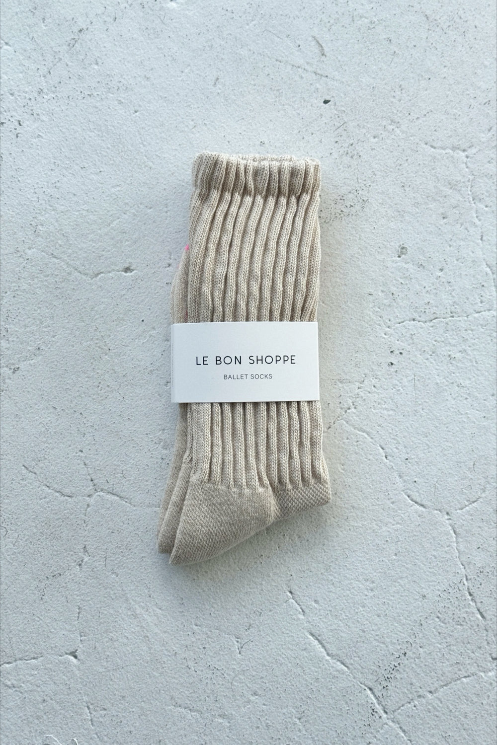 Oatmeal Ballet Socks