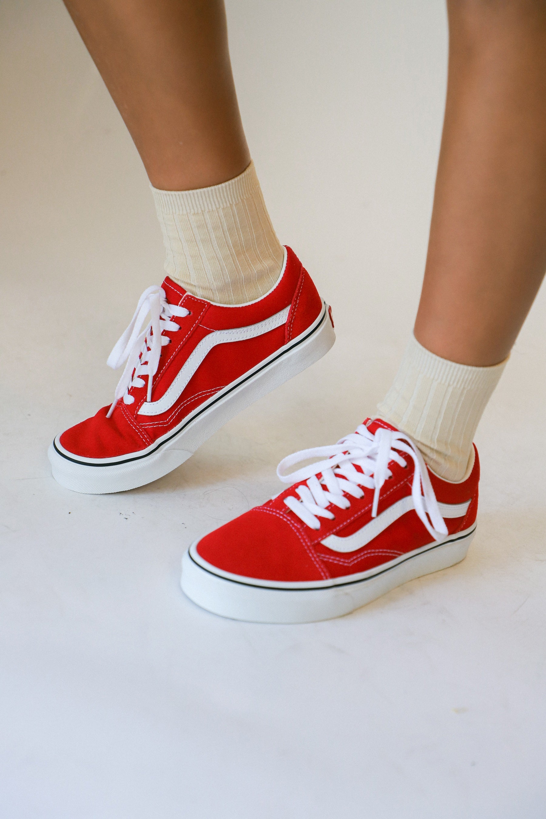Red Vans Sneakers Vans Old Skool Racer Racing Red Vans Canvas Red Racing Red Old Skool – Prism Boutique