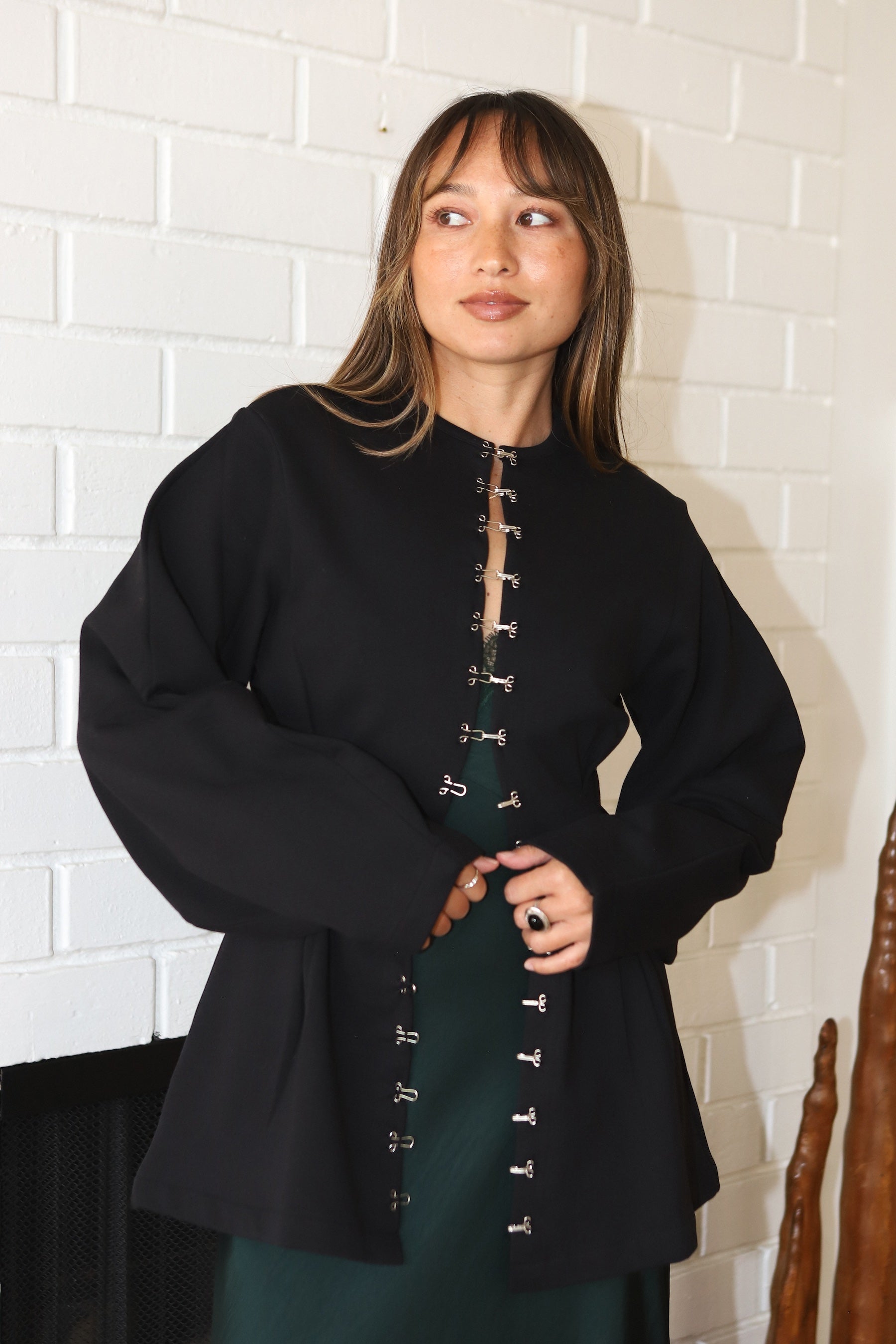 Black Pinch Waist Cardigan – Prism Boutique