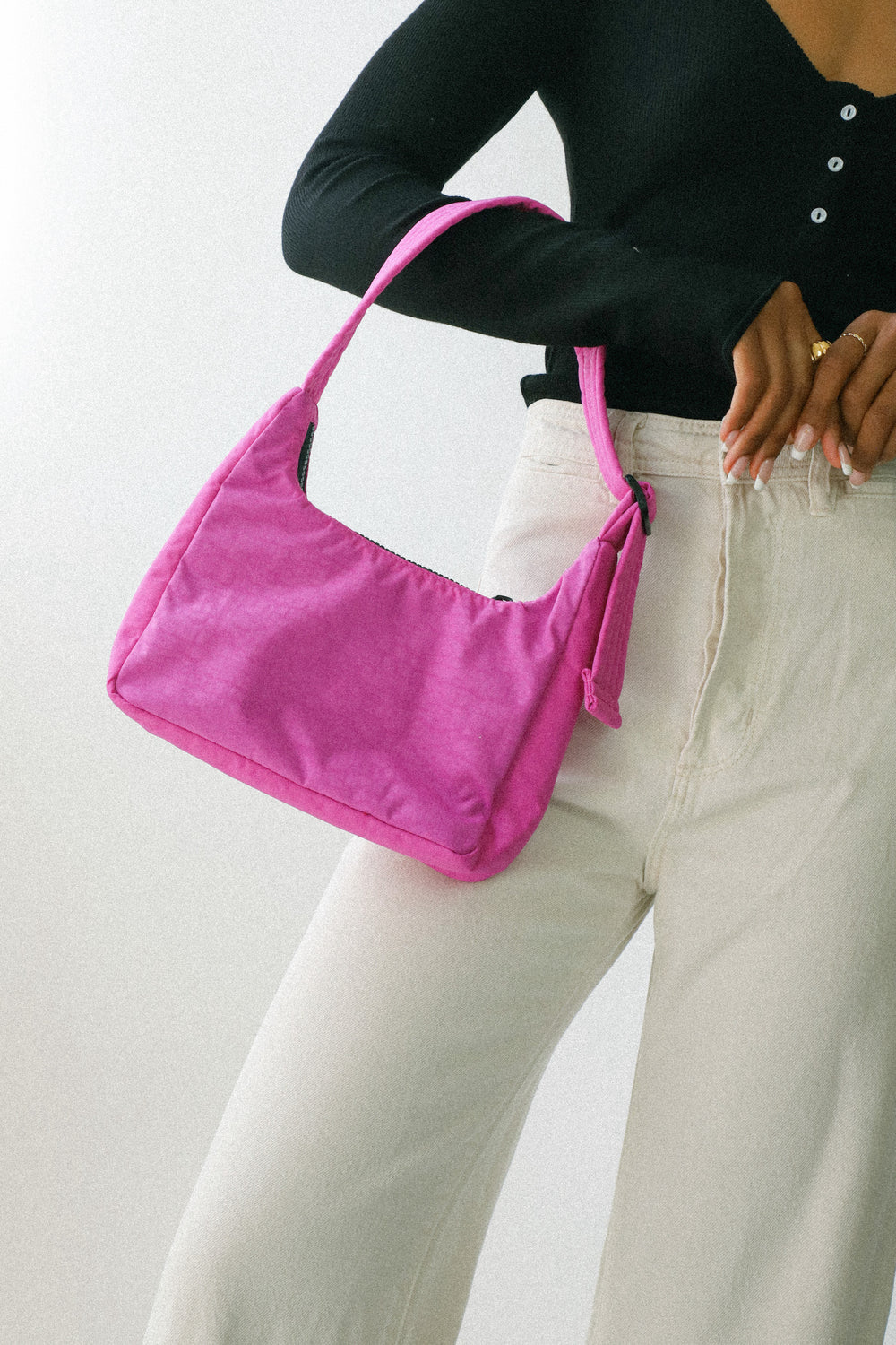 Extra Pink Mini Nylon Shoulder Bag