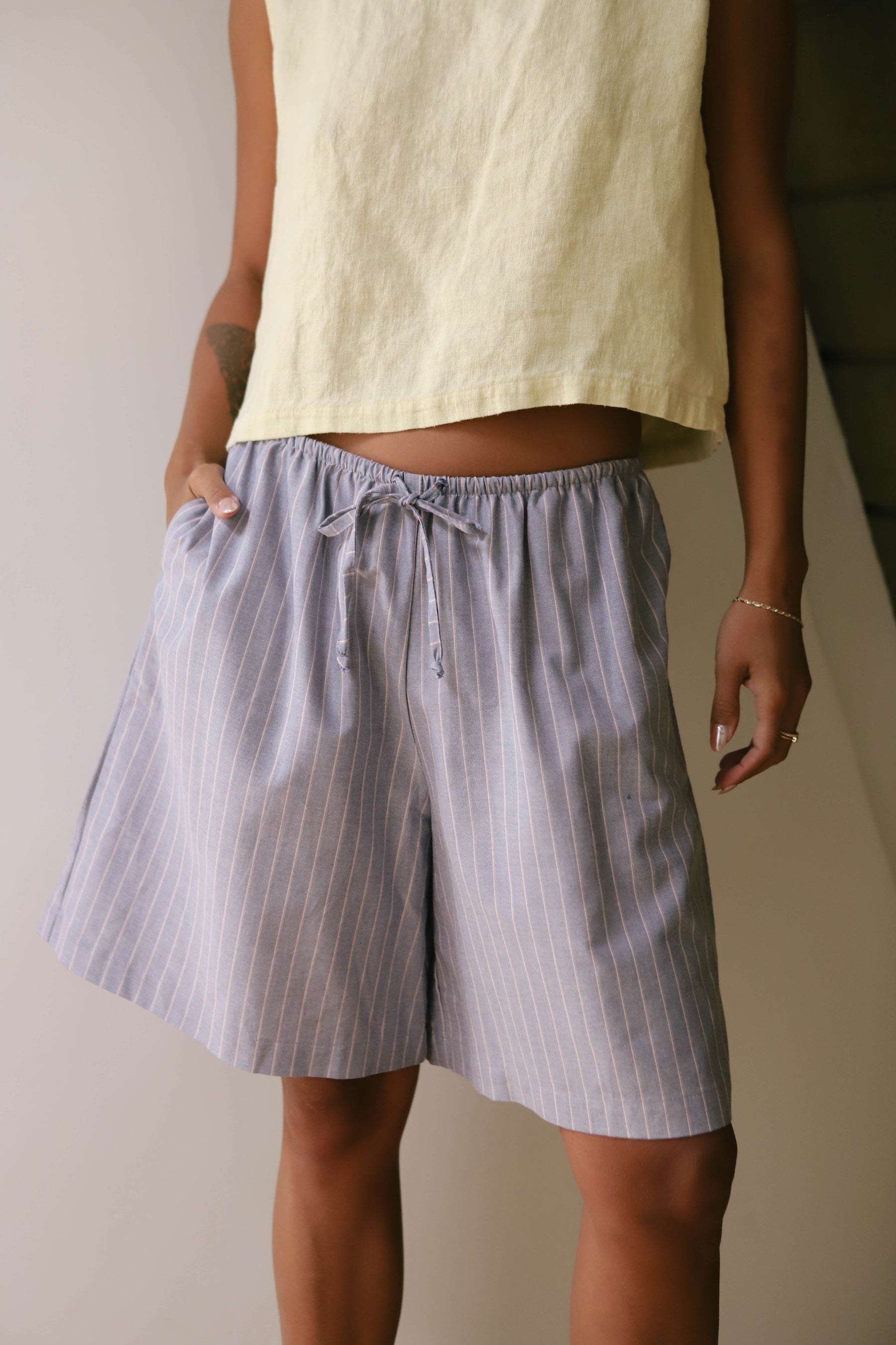 Oxford Stripe Venice Shorts – Prism Boutique