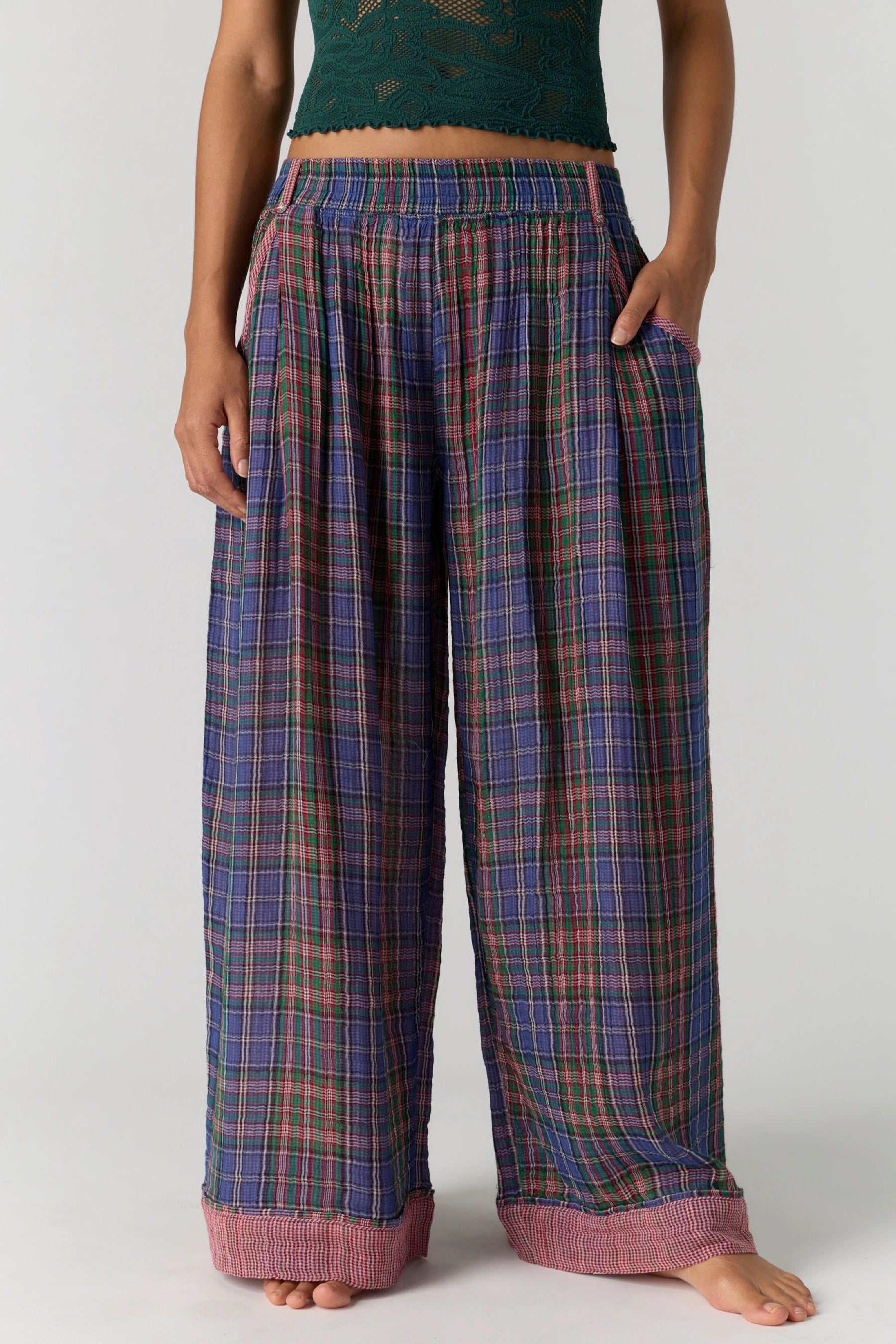 Midnight Plaid One & Done Pant – Prism Boutique