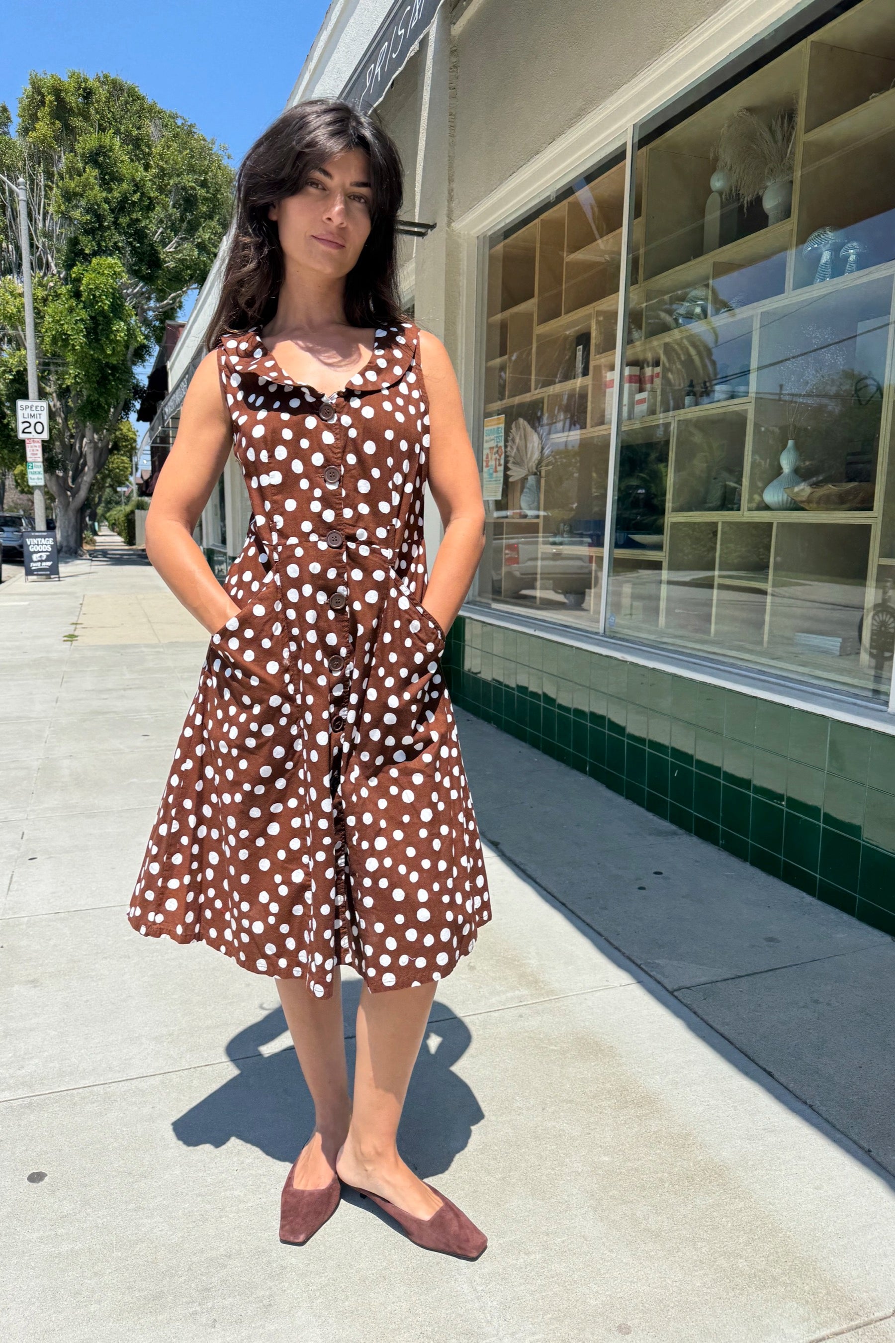 vintage brown polka dot dress Buy Chocolate Brown Polka Dot Midi Dress from Next USA