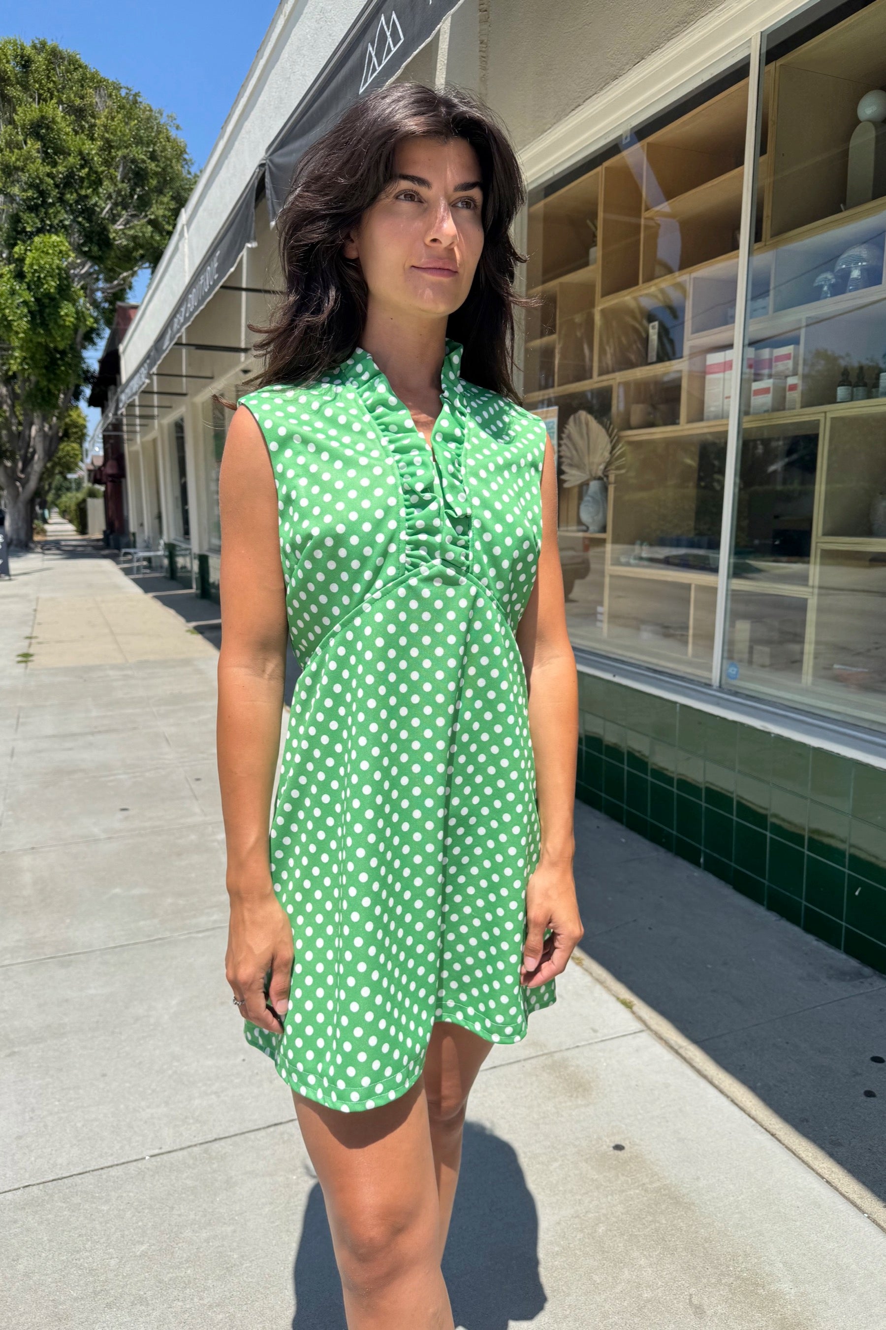 green polka dot dresses Dress Placement Embroidered Shirt, Blue With its fluid satin tight dress Style:8 drawers