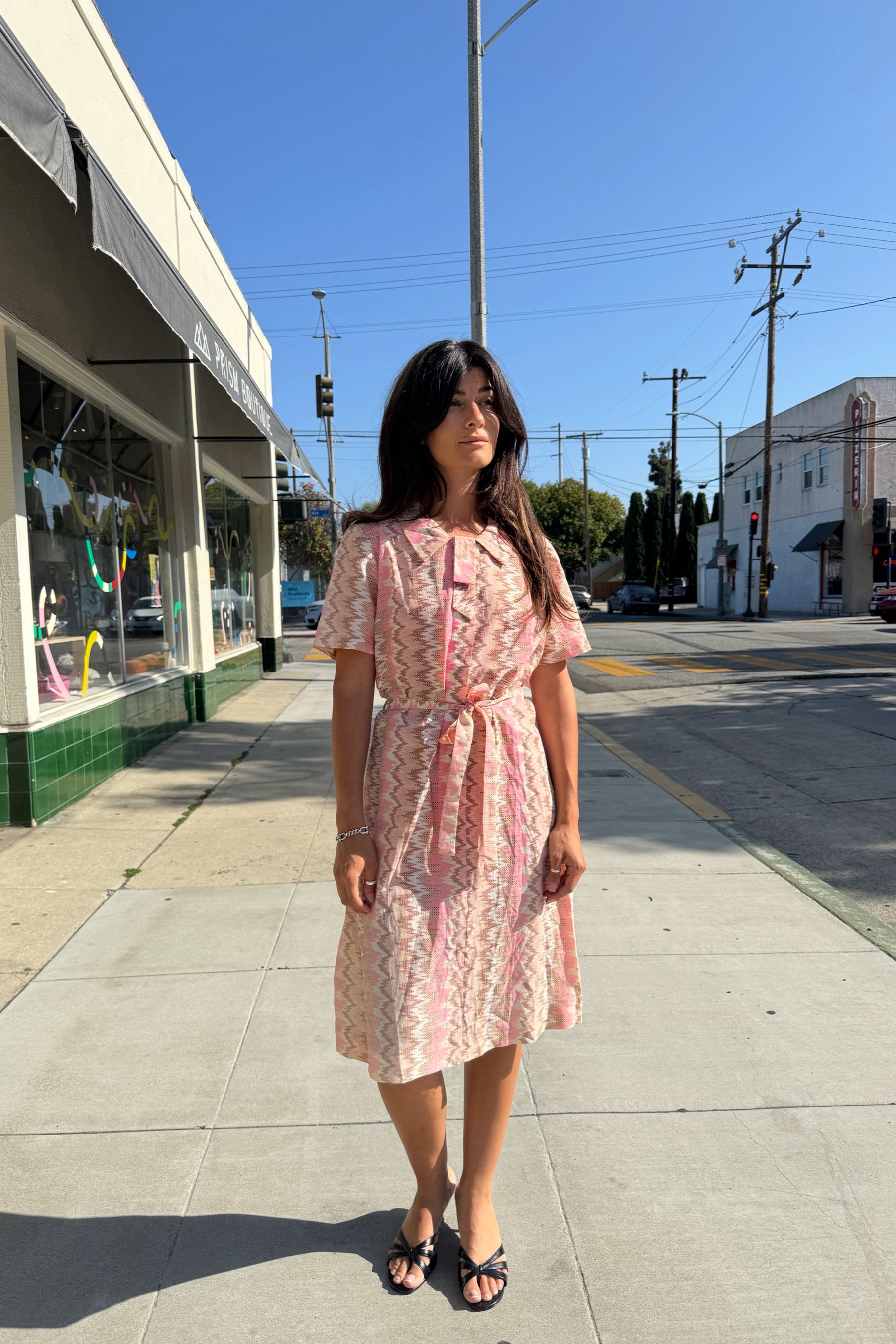 pink zig zag dress Missoni Kids Girls Pink Zigzag Dress