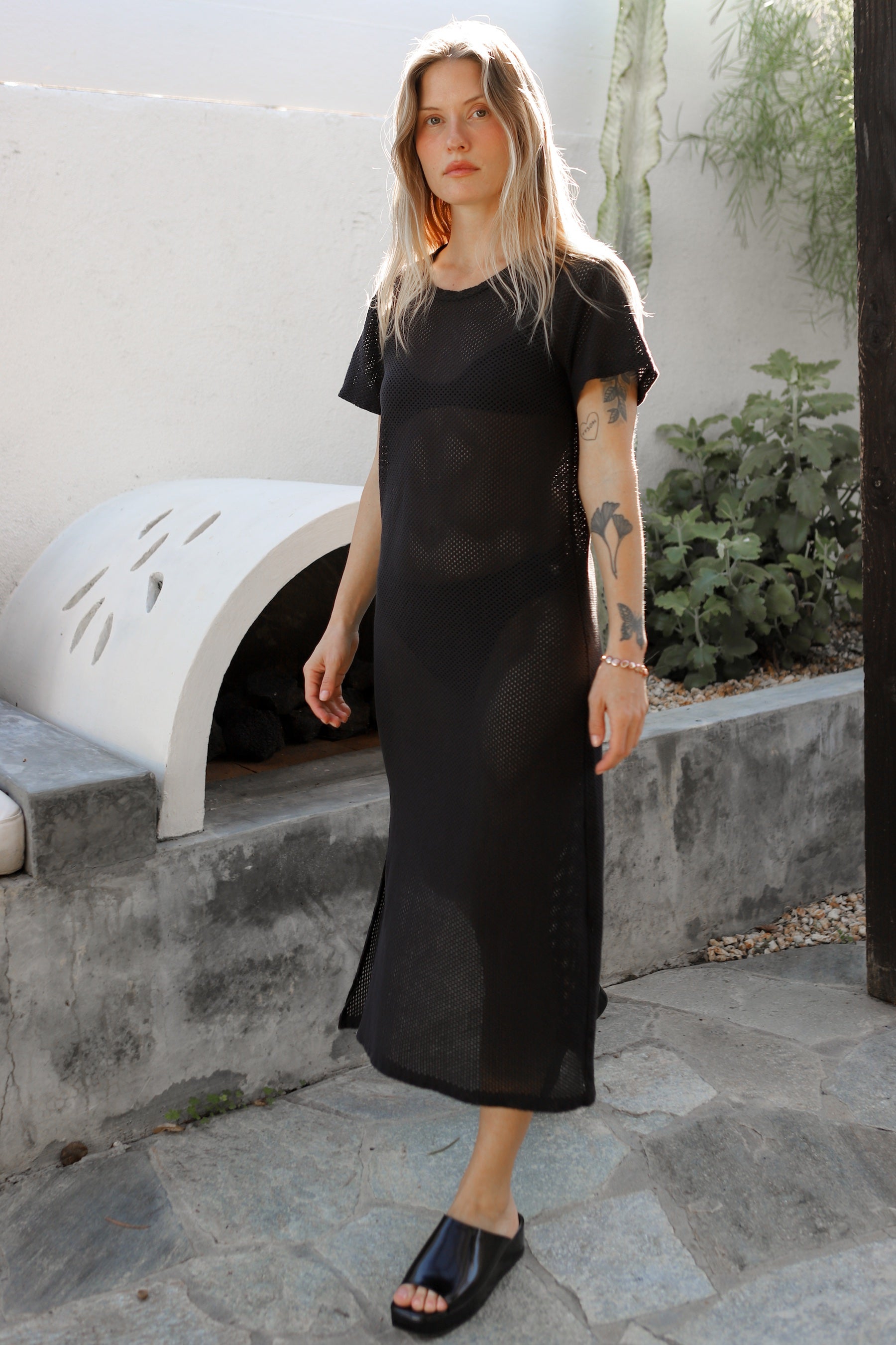 Black Mesh Sydney Dress  Prism Boutique