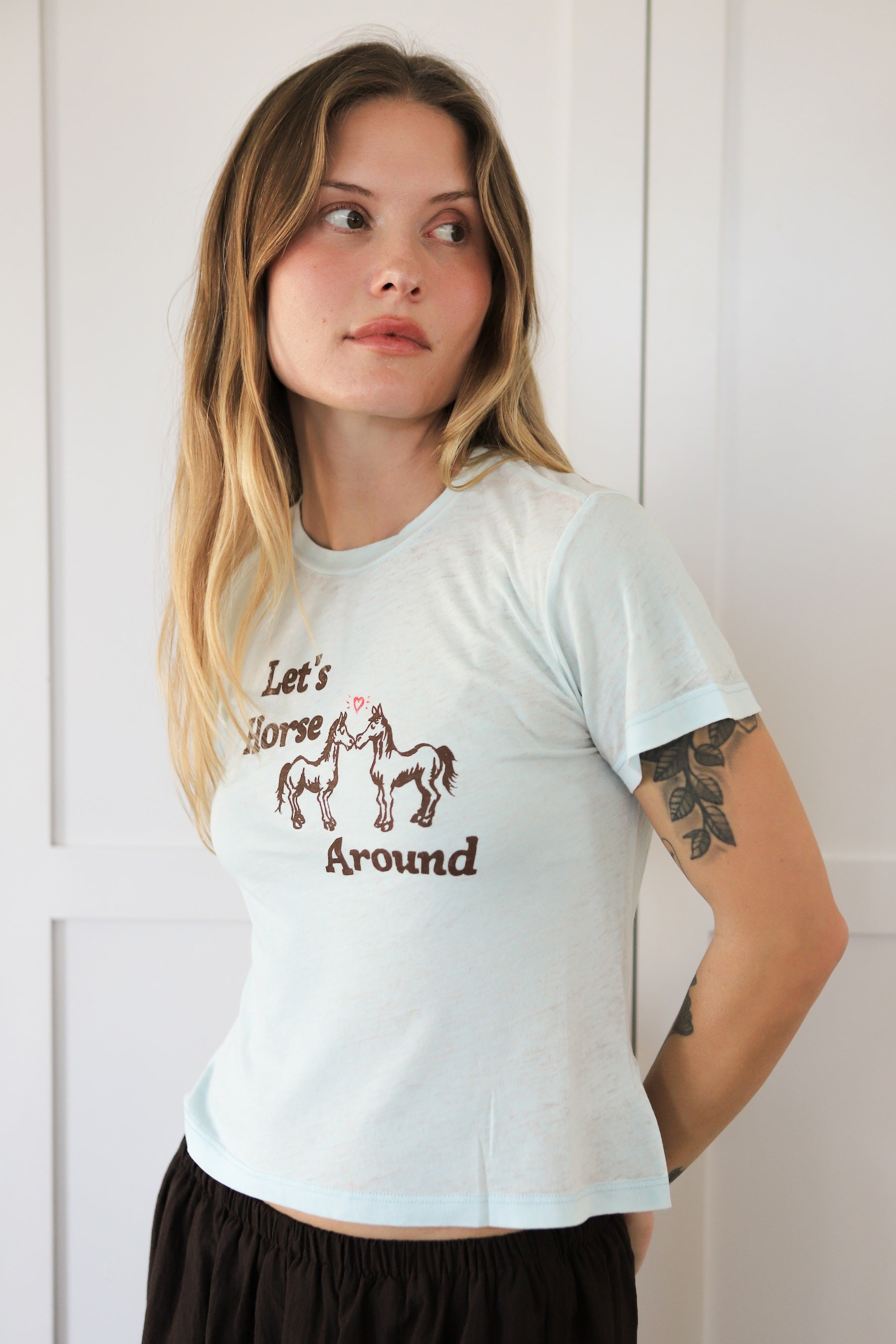 Let's Horse Around Burnout Vintage Tee – Prism Boutique