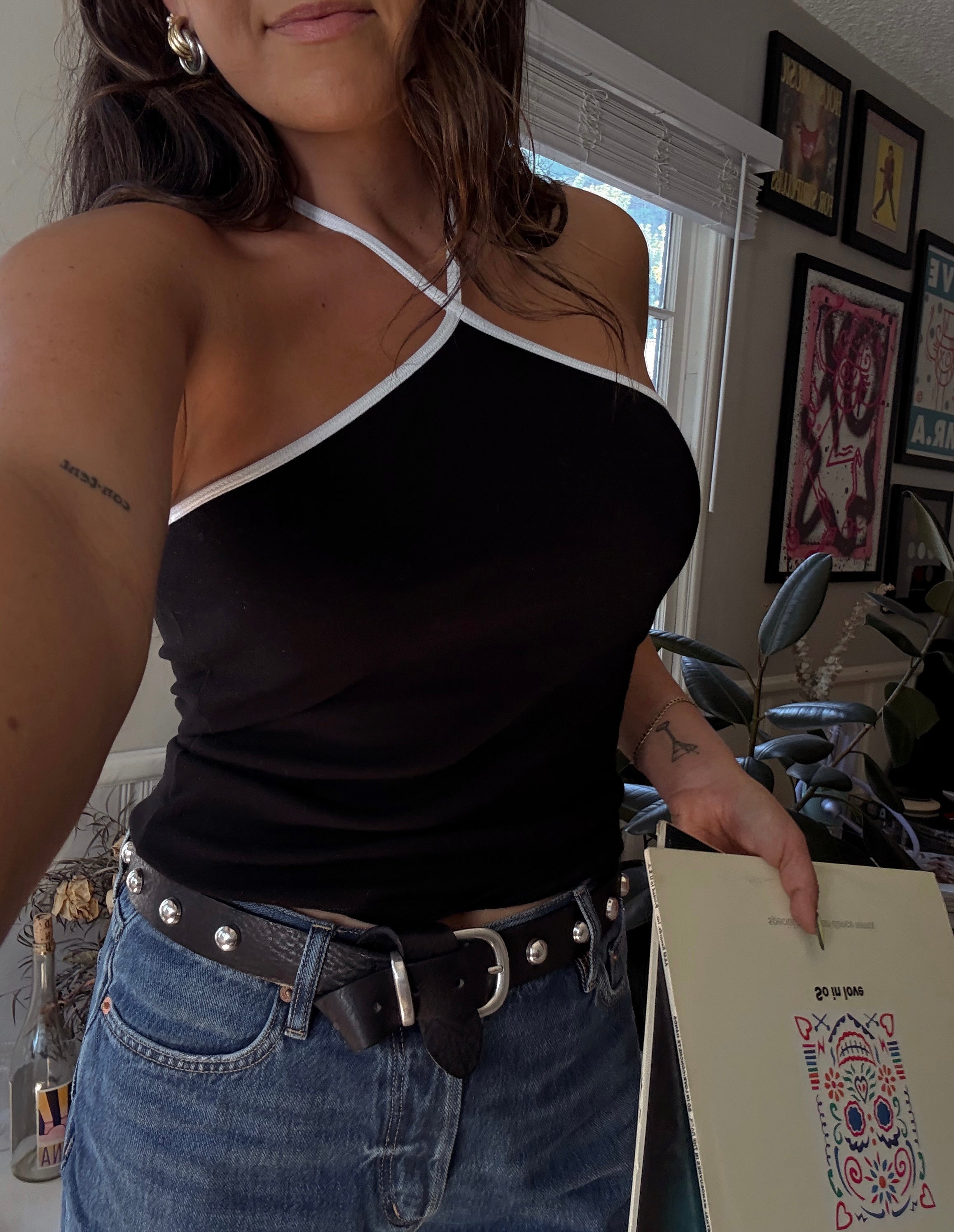 Black Rhodes Stud Belt – Prism Boutique
