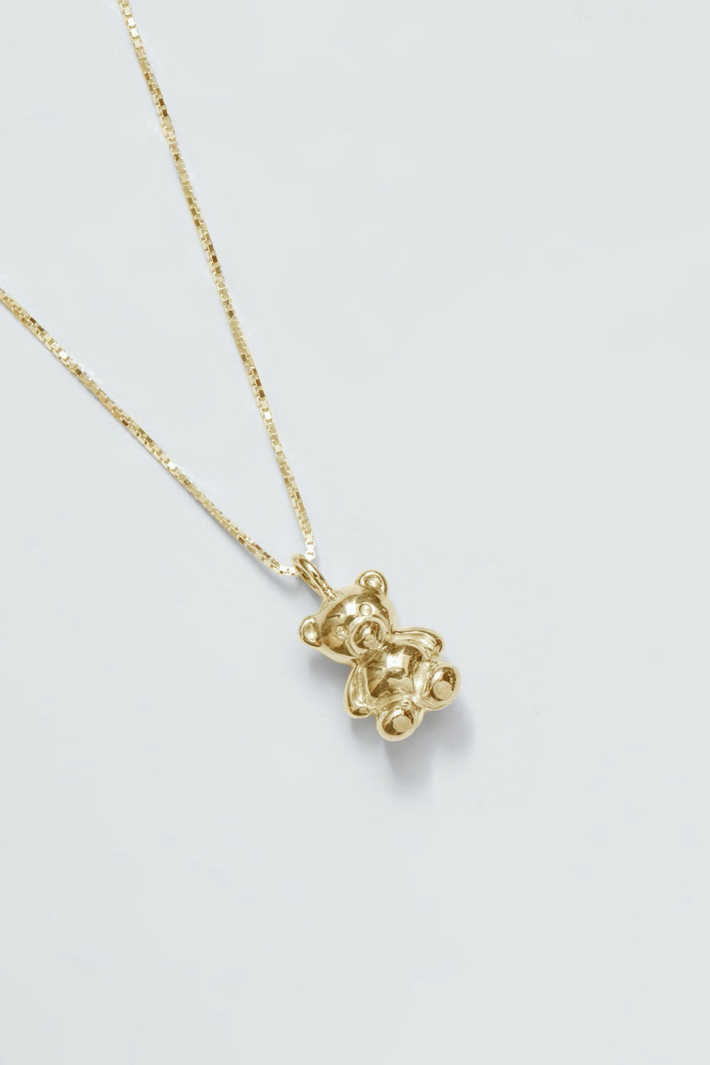 Gold Charm Teddy Necklace
