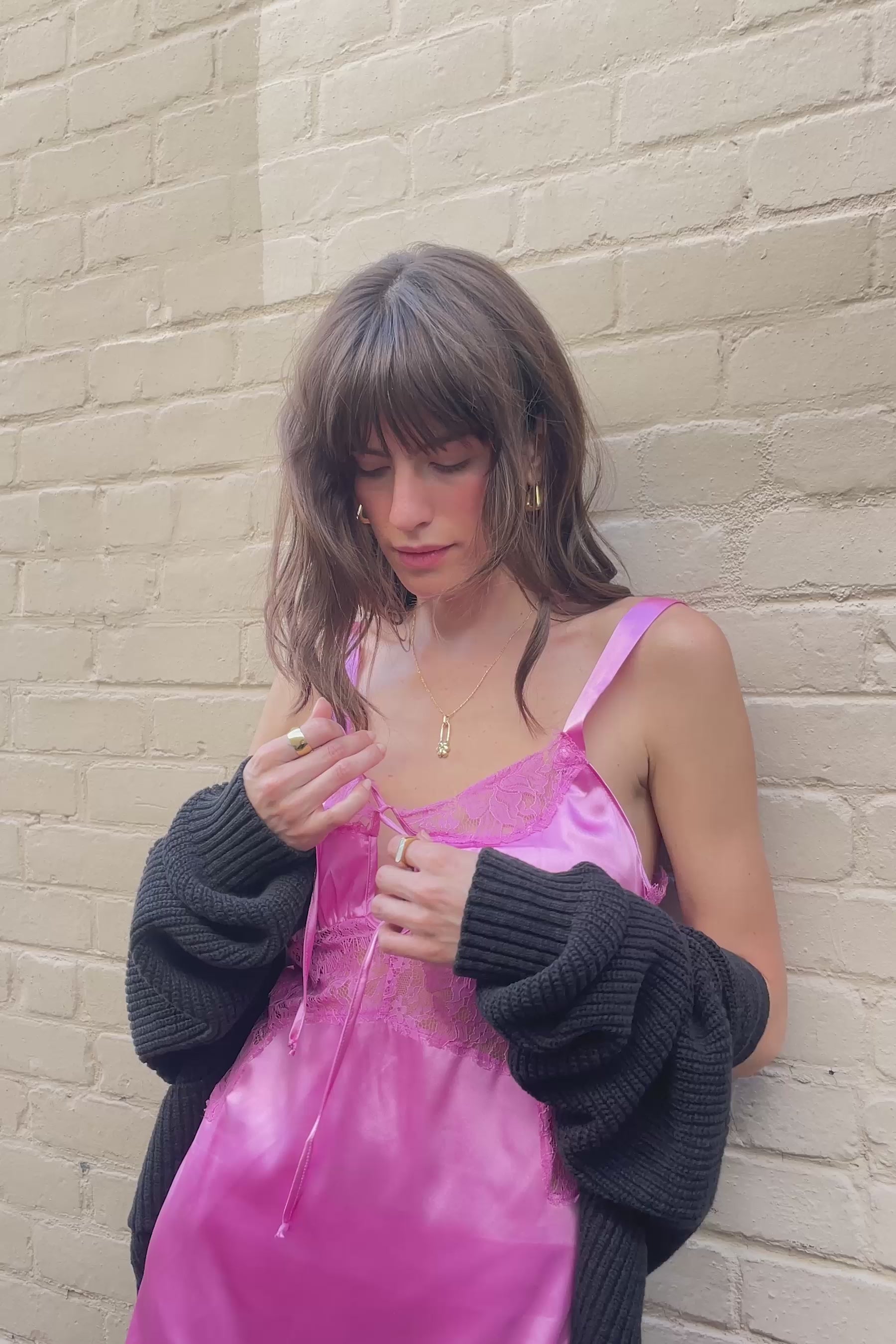 Pink Satin Rina Dress – Prism Boutique