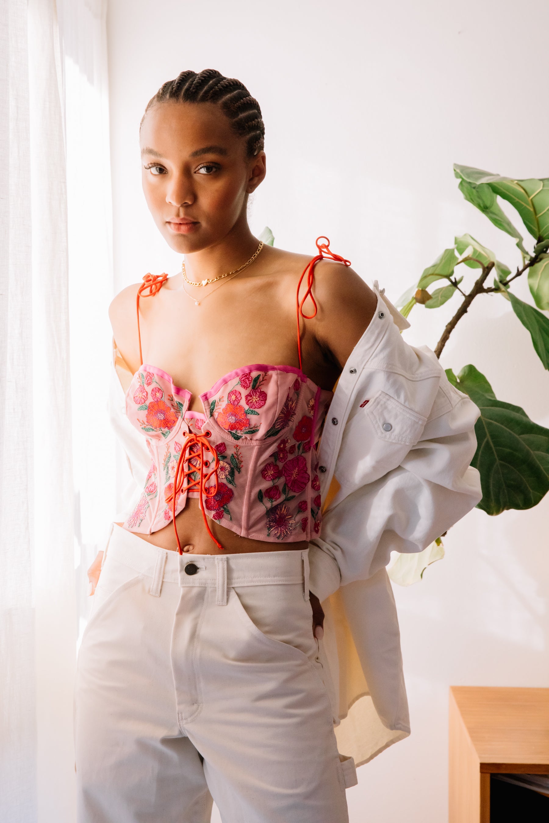 【即購入可】Bibiy. COLENNE BUSTIER TOP Pink Kaylee Crop Top – Prism Boutique