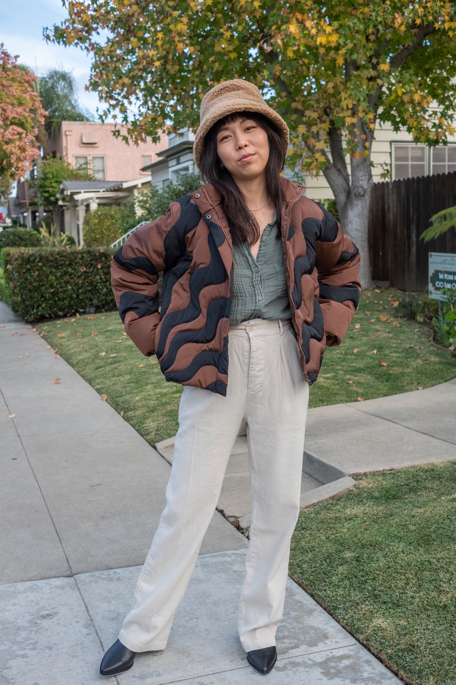Brown Hokusai Jacket – Prism Boutique