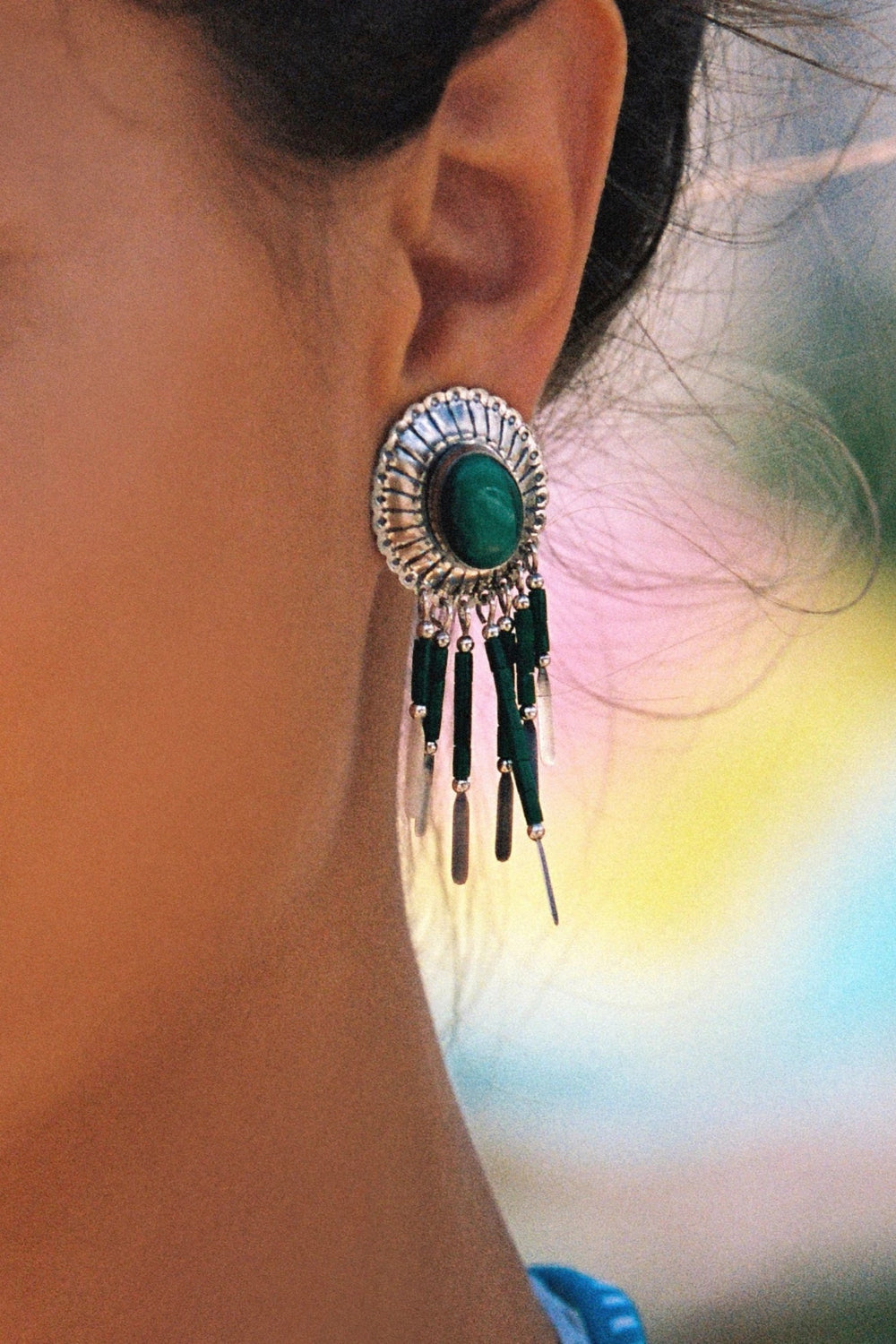 Malachite Pia Earrings