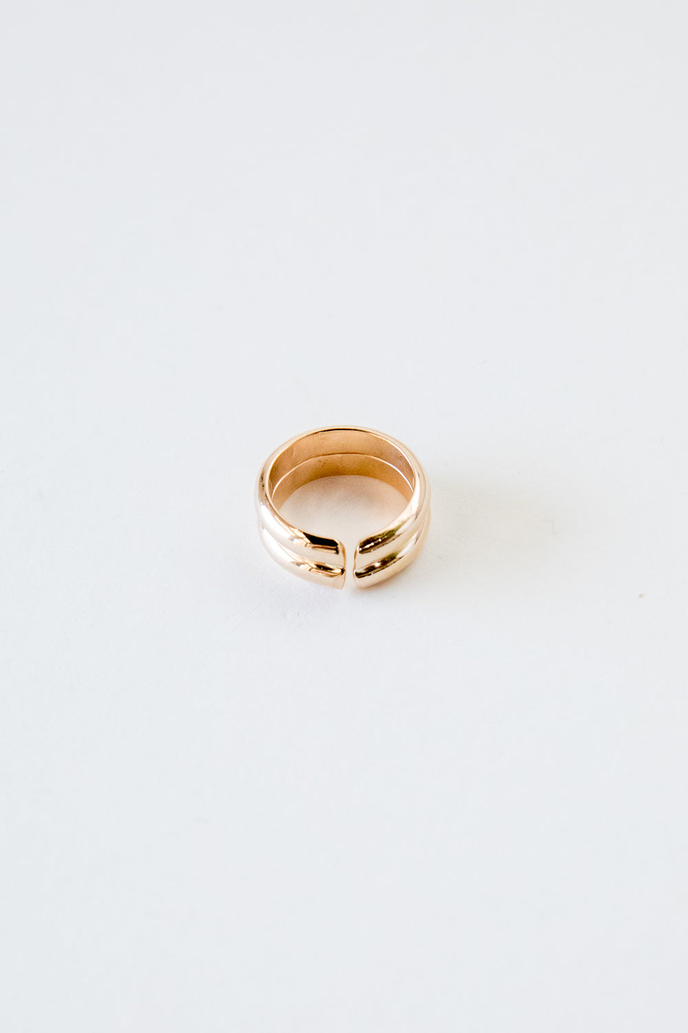 Gold Double Val Ring