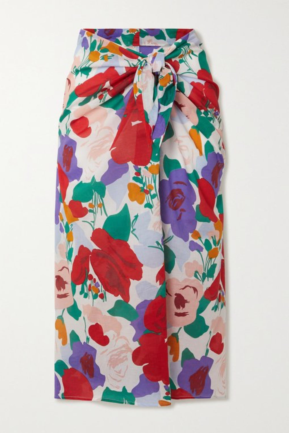 Anita Floral Pareo Wrap Skirt