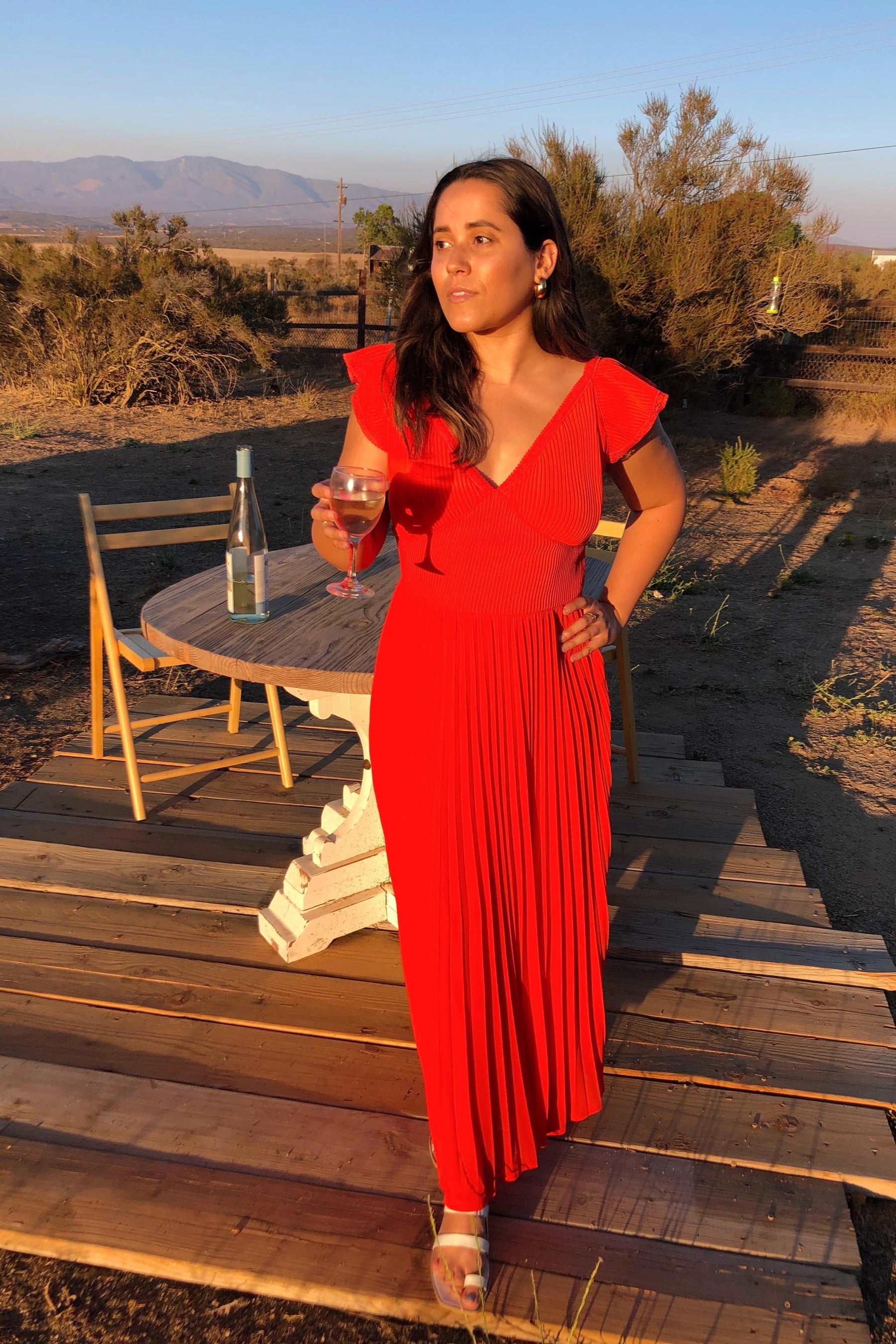 foxiedox red dress NWOT FOXIEDOX womens size S red long sleeve lace sheath open back cocktail dress