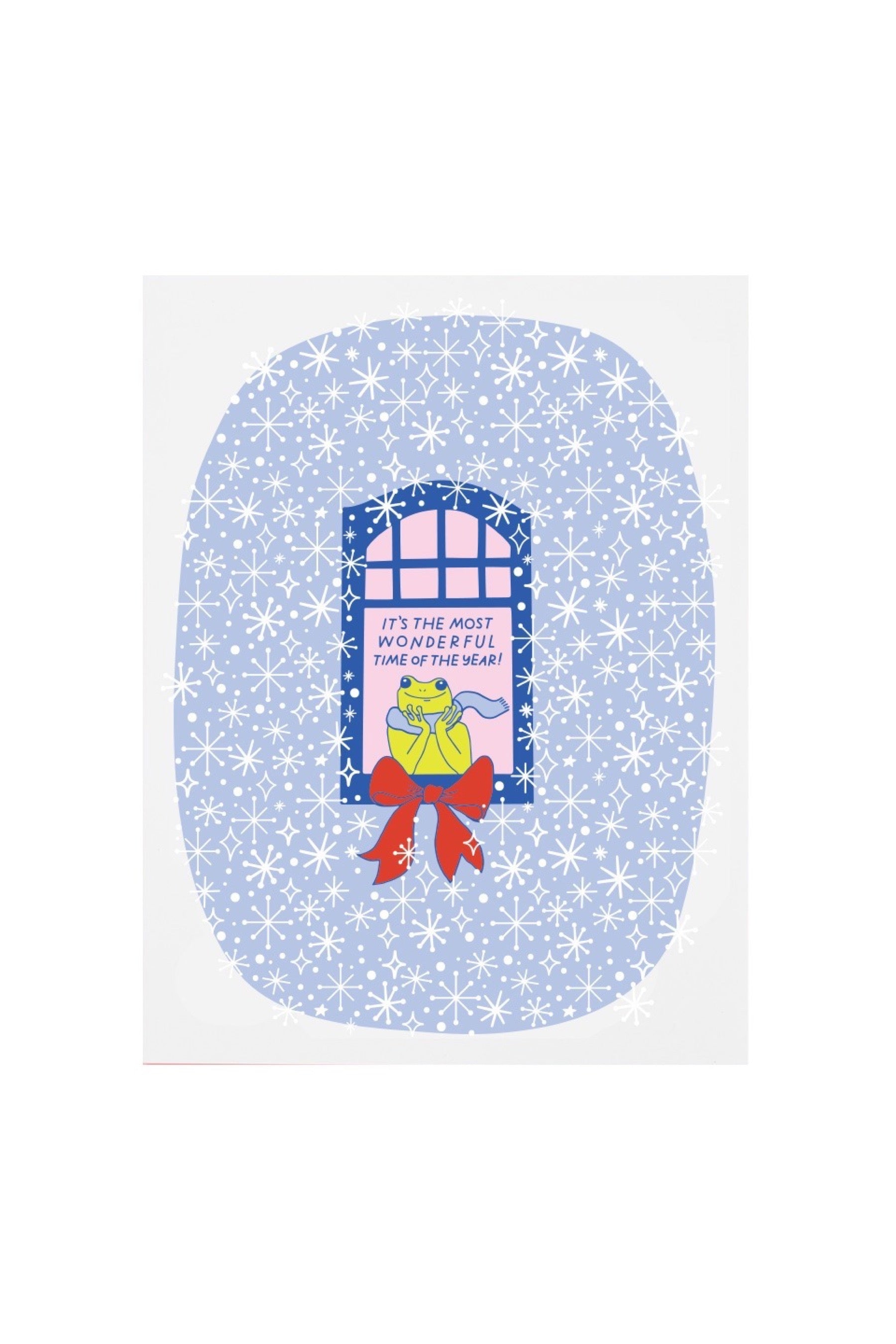 Snowflakes Froggy Card