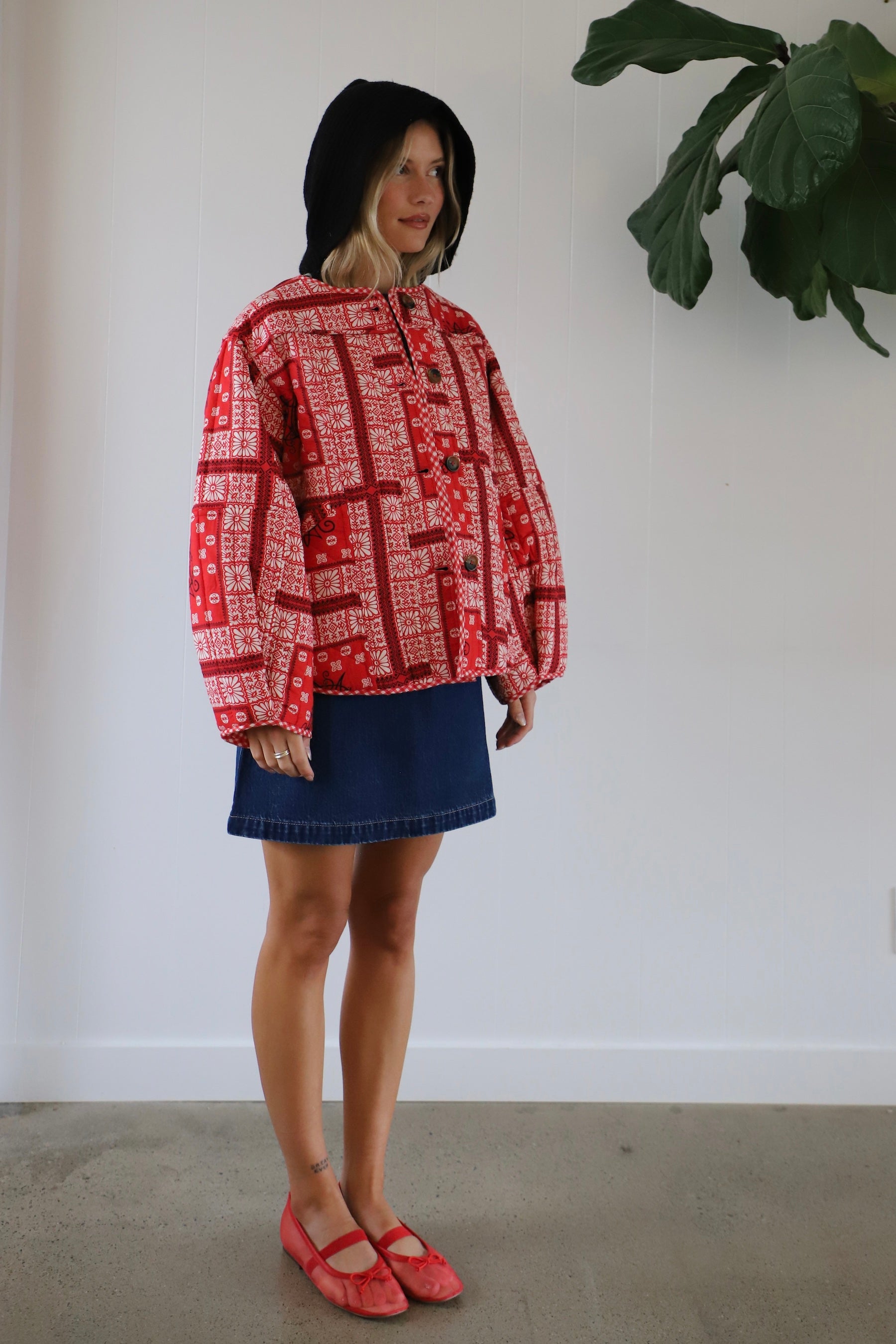 Red Bandana Macy Jacket – Prism Boutique