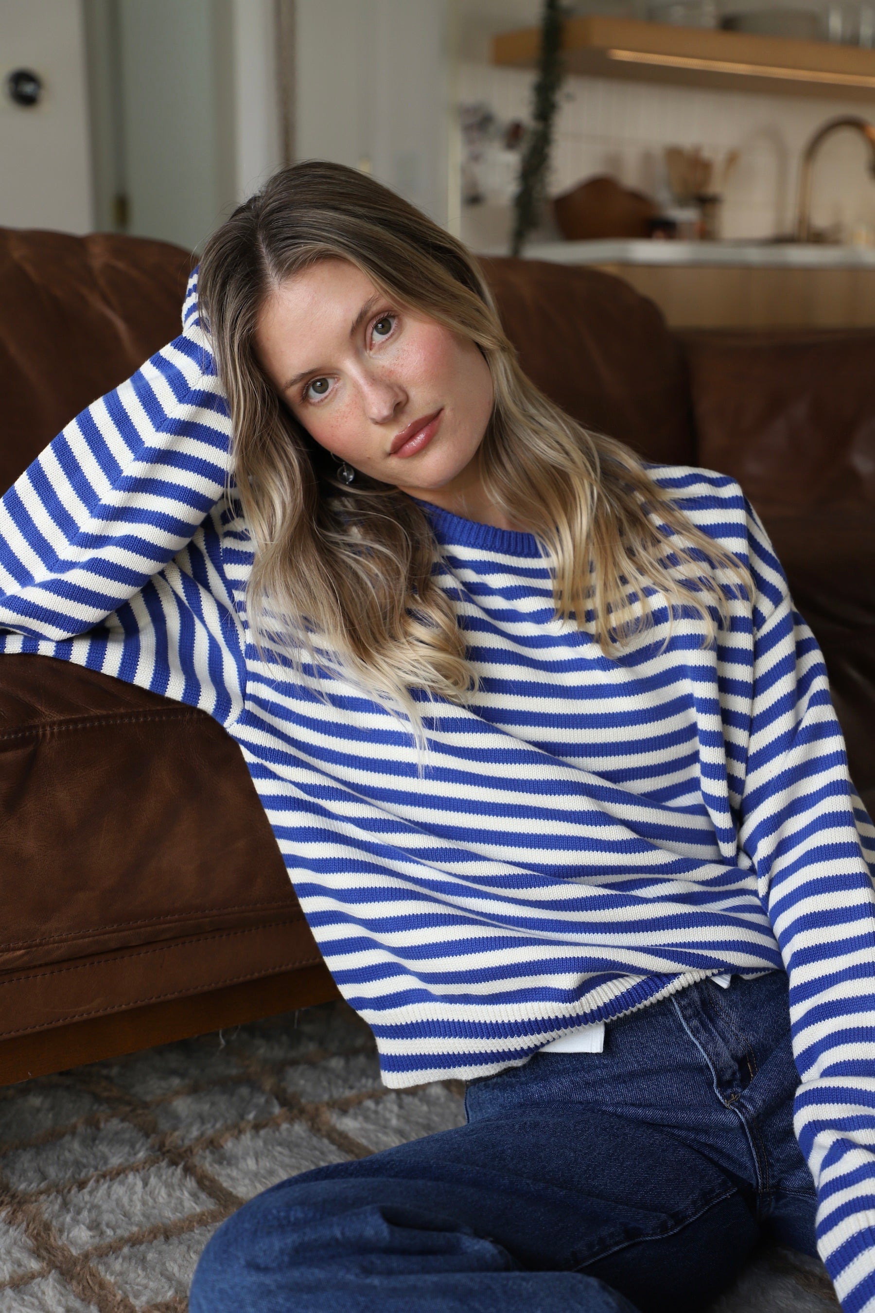 Cobalt I Can't Believe It's Not Vintage Crewneck