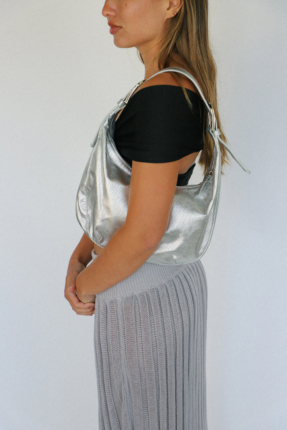 Silver Giselle Bag