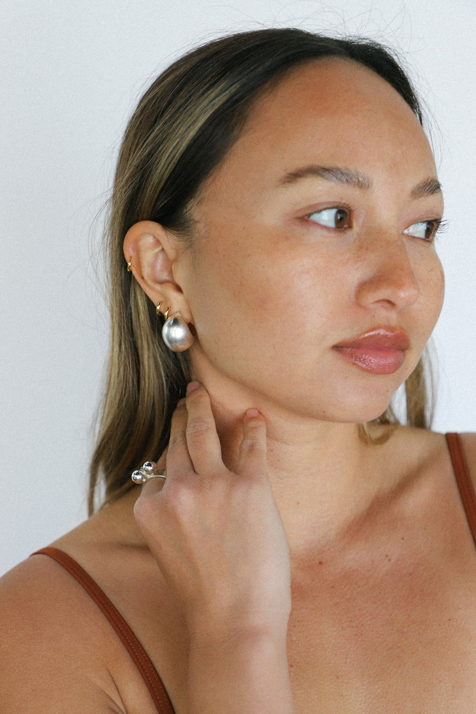 Silver Justine Earrings