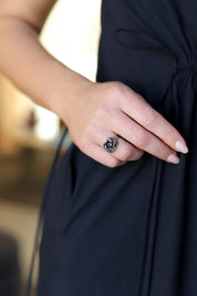 Silver Rose Ring