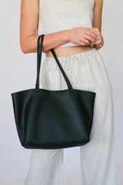 Black Madeline Minimal Tote