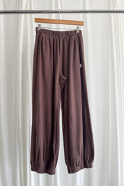 Chocolate Pointelle Balloon Pant