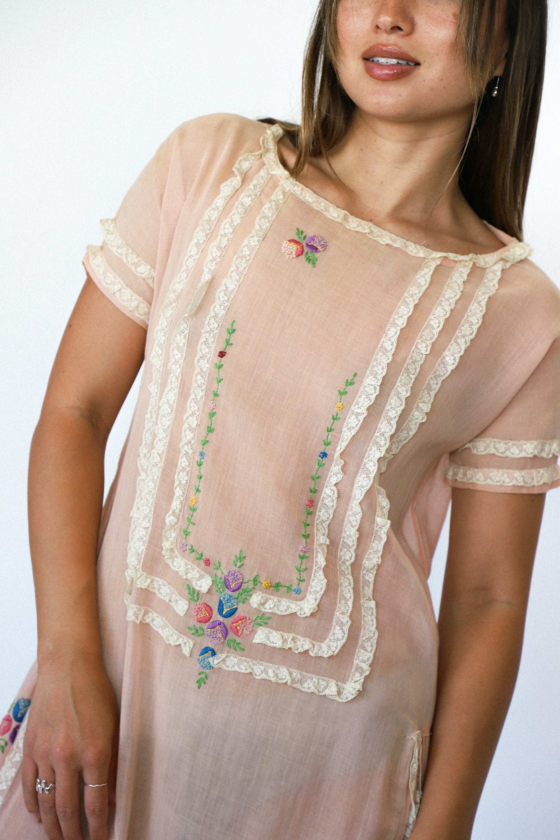 Pale Pink 1940s Shift Dress Prism Boutique Pale Pink 1940s Shift Dress Prism Boutique