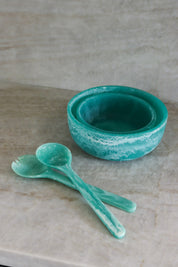 Teal Serving Set