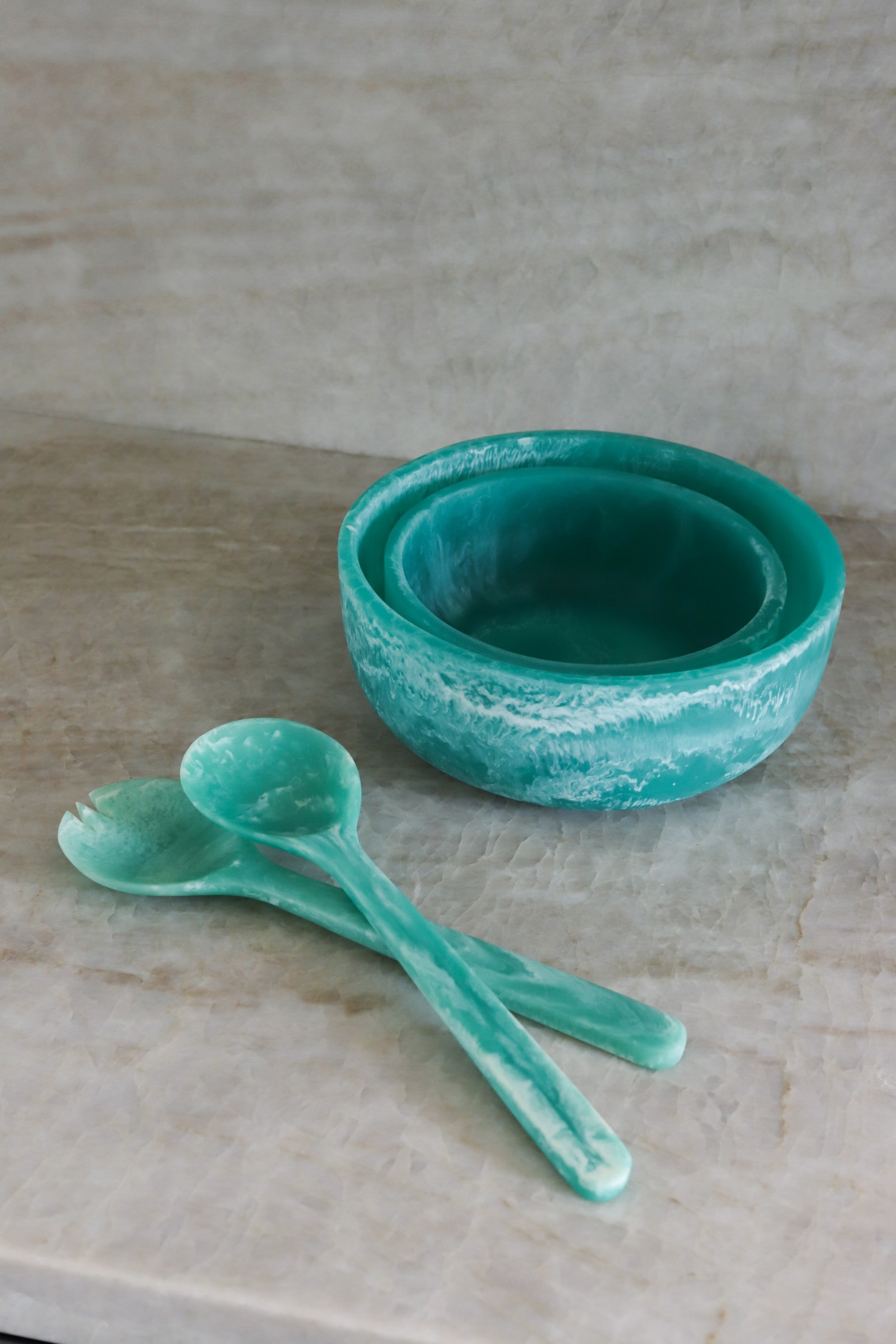 Teal Serving Set