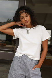 Vintage White Little Boy Tee