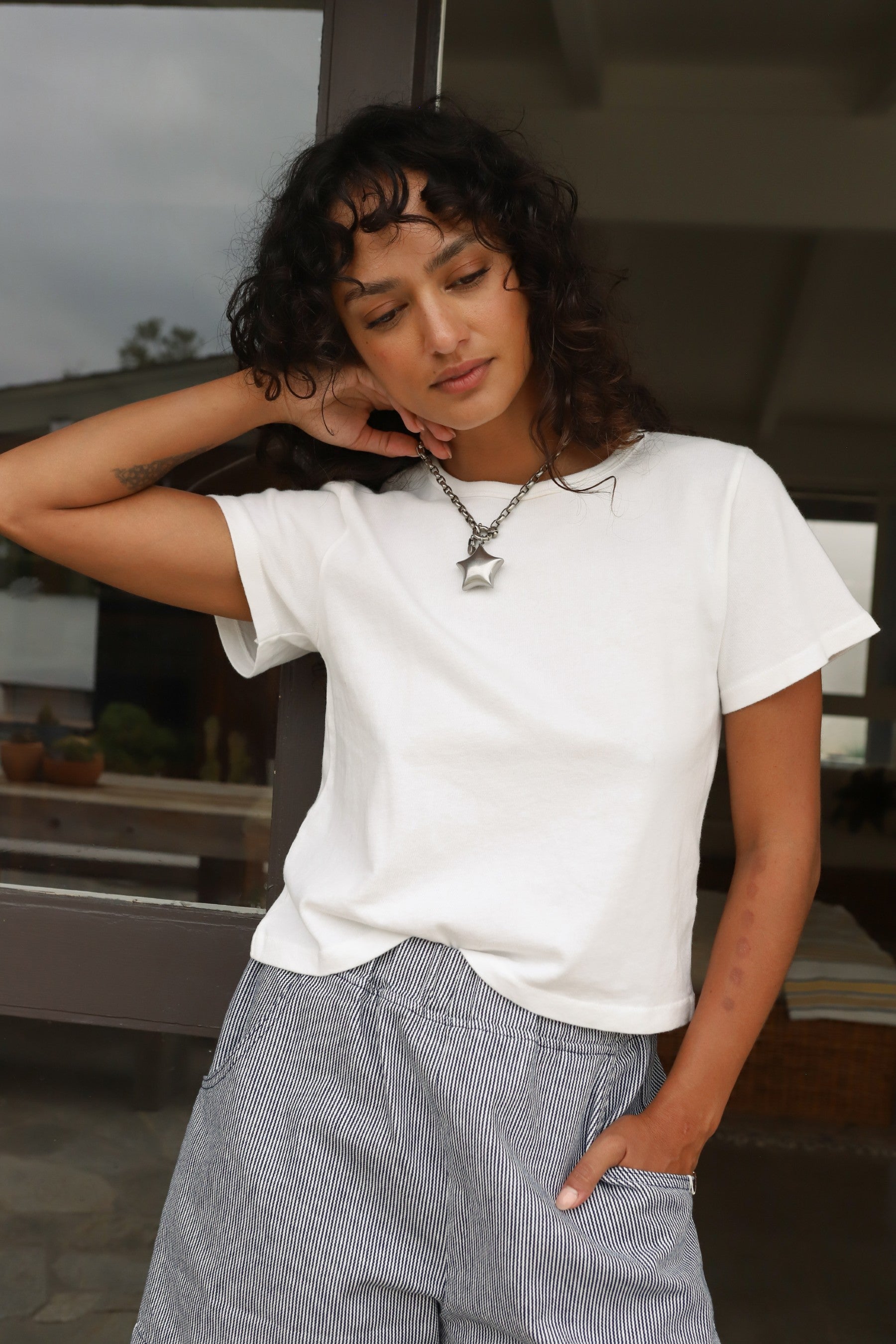 Vintage White Little Boy Tee