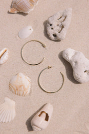 Gold Beau Hoops