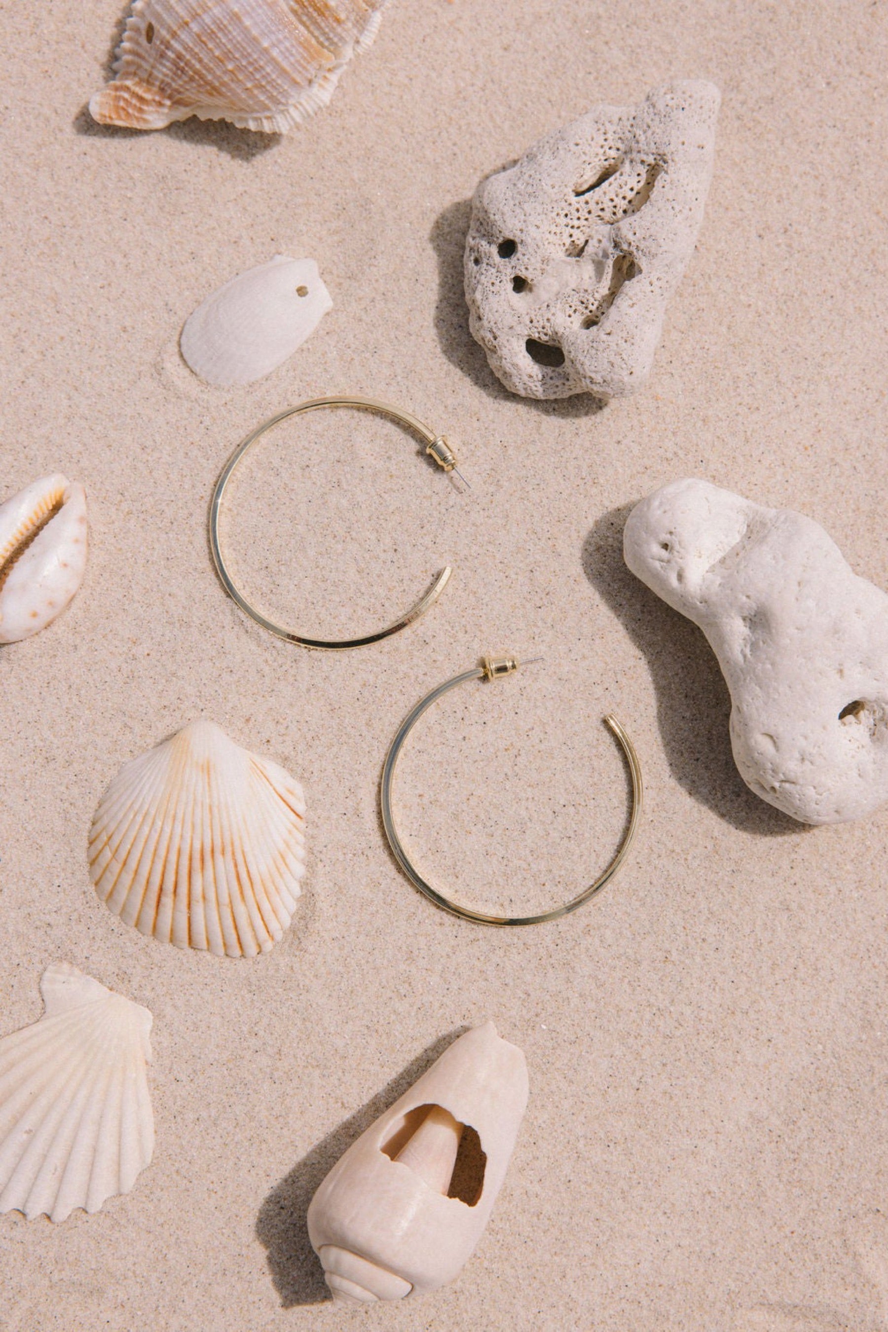 Gold Beau Hoops
