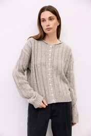 Heather Grey Theodora Cardigan