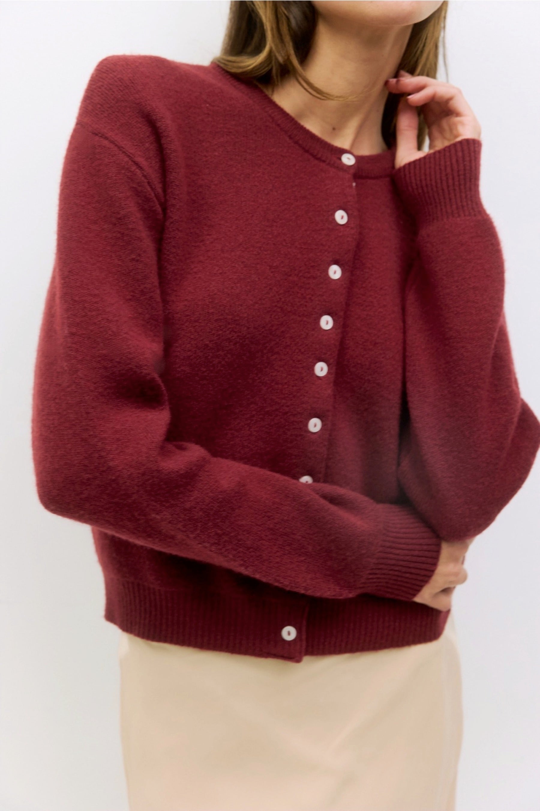 Red Malin Cardigan