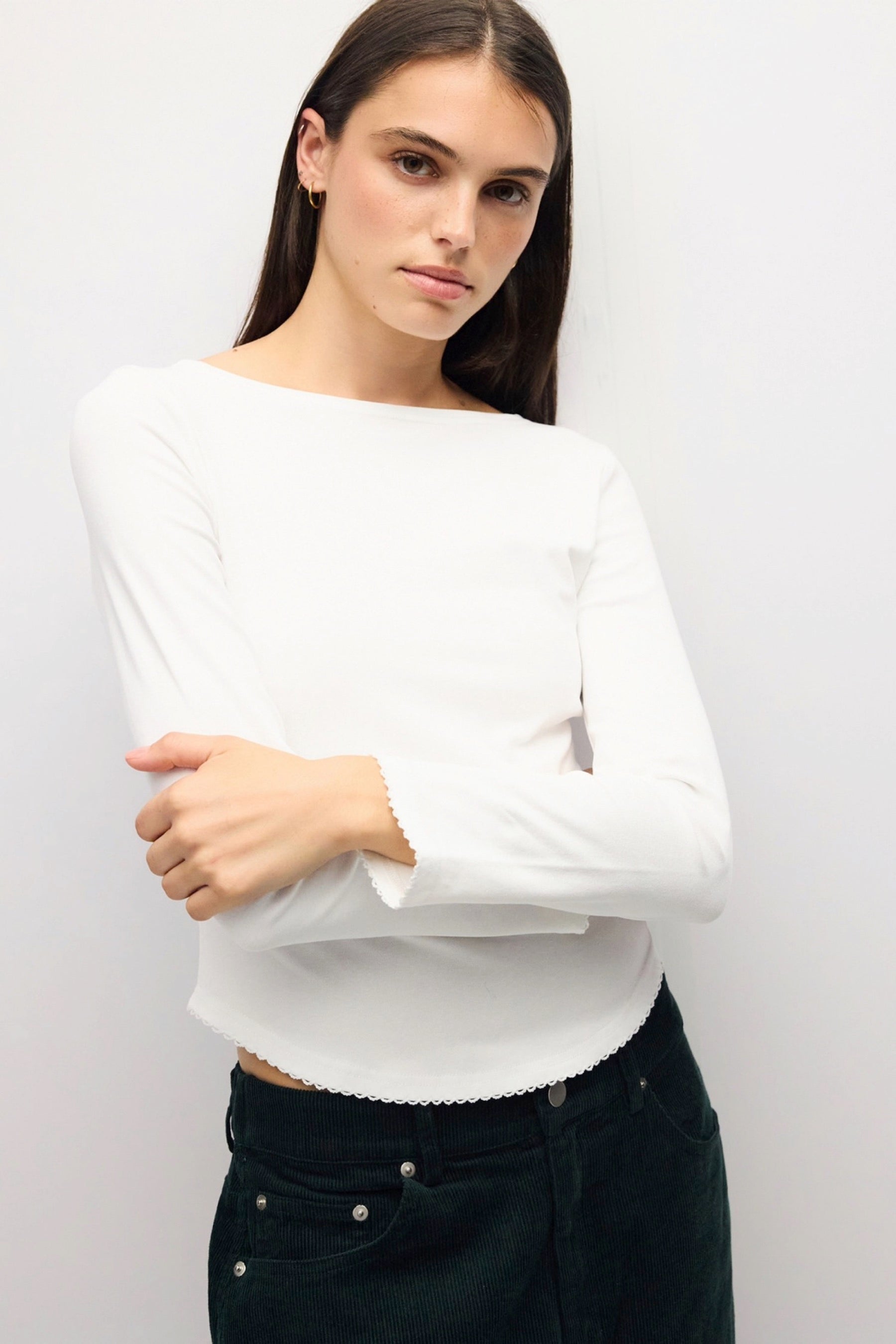 White Janel Top