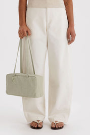 Celadon Nylon Bowler Bag