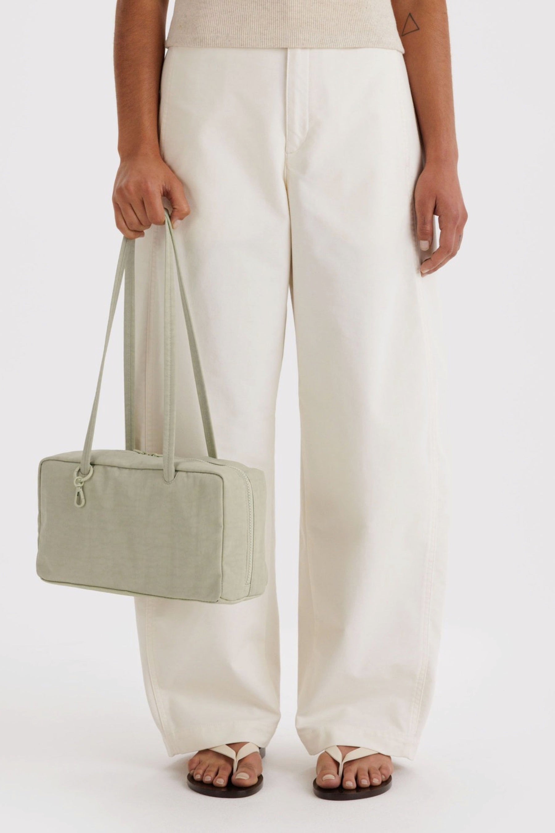 Celadon Nylon Bowler Bag