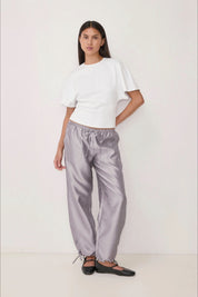 Grey Taffeta Kylie Pant