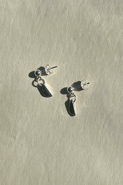 Silver Fin Earrings