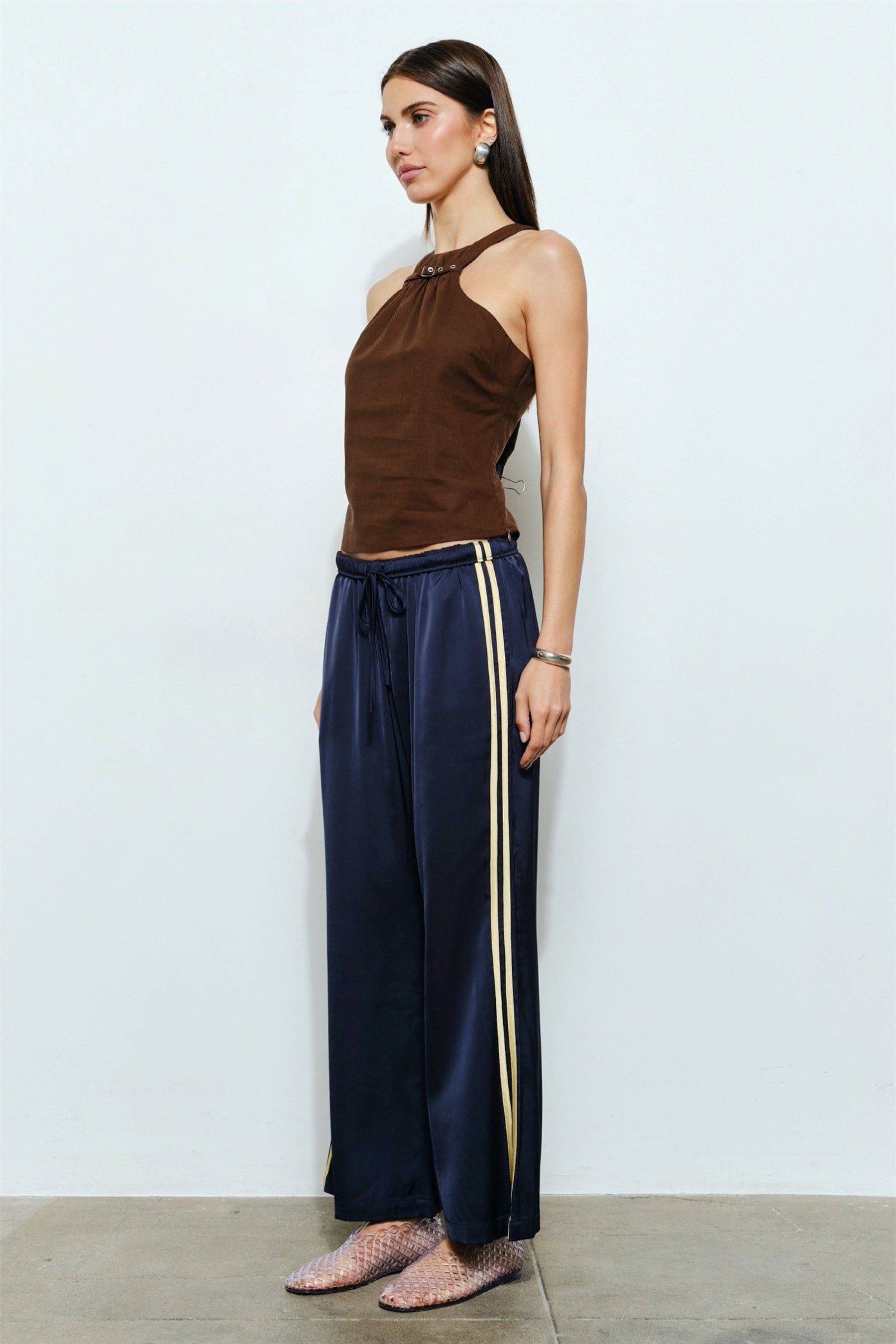 Navy Frankie Stripe Pant