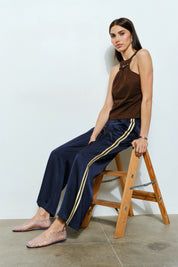 Navy Frankie Stripe Pant