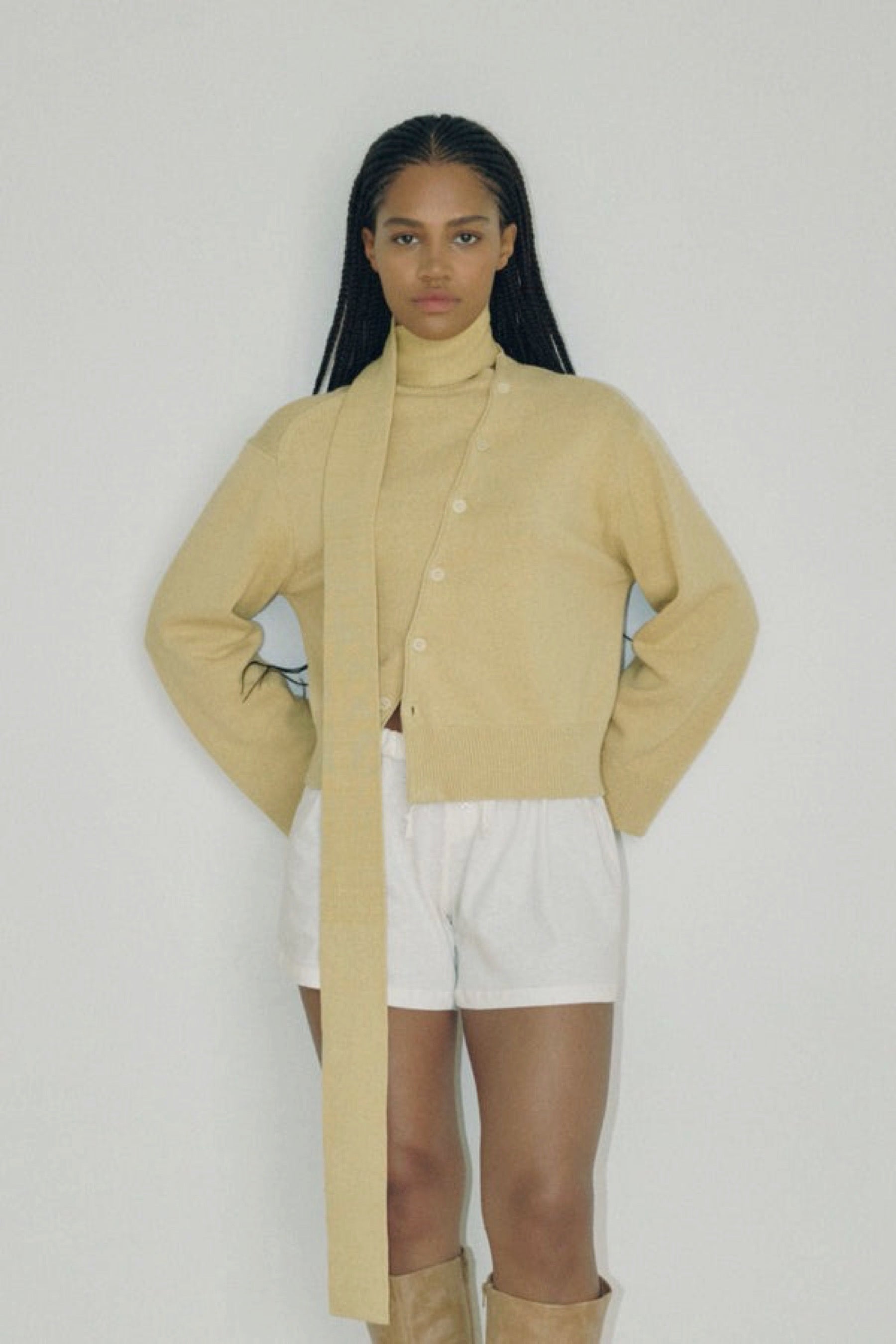 Wheat Asymmetrical Knit – Prism Boutique