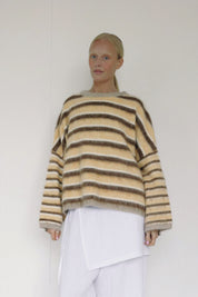 Striped Knit Pullover