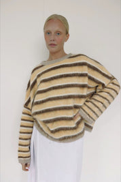 Striped Knit Pullover