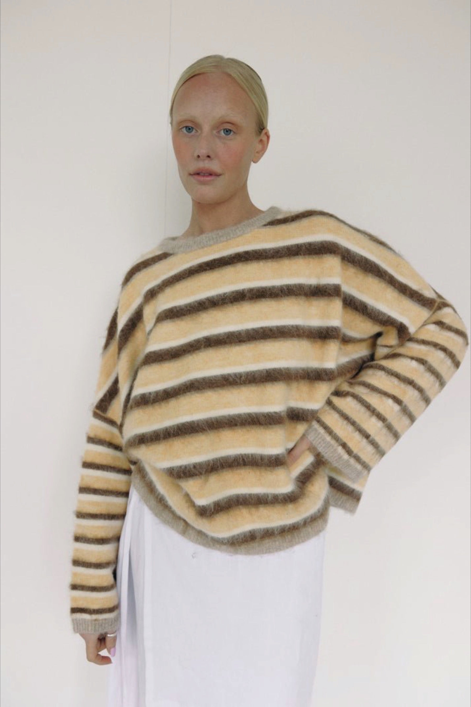 Striped Knit Pullover